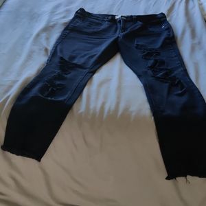 Size 15 Mudd black distressed skinny jeans